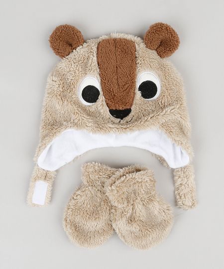 Kit-de-Gorro-Infantil-Esquilo-com-Pelo-e-Orelhinhas---Luvas-Bege-8865091-Bege_1 Kit-de-Gorro-Infantil-Esquilo-com-Pelo-e-Orelhinhas---Luvas-Bege-8865091-Bege_1