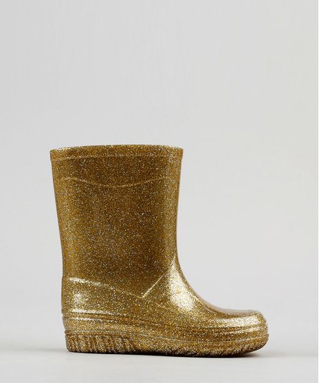 Bota-Galocha-Infantil-com-Glitter-Dourado-9196171-Dourado_1