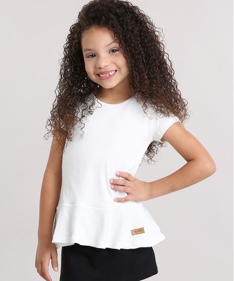 Blusa-Infantil-Canelada-Peplum-Manga-Curta-Decote-Redondo-em-Algodao---Sustentavel-Off-White-9175392-Off_White_1