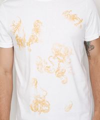 Camiseta-Masculina-Slim-Manga-Curta-Arabescos-Metalizada-Gola-Careca-Branca-9980905-Branco_5