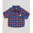 Camisa-Infantil-Xadrez-em-Flanela-Manga-Longa-com-Bolsos-em-Algodao---Sustentavel-Azul-Marinho-8949663-Azul_Marinho_1