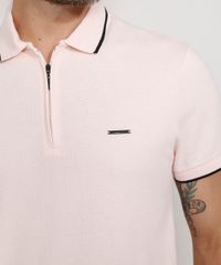 Polo-Masculina-Slim-Texturizada-Favo-com-Ziper-Manga-Curta-Rosa-Claro-9980767-Rosa_Claro_6