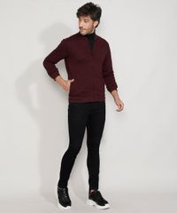 Jaqueta-Bomber-Masculina-Slim-Texturizada-com-Bolsos-Vinho-9347561-Vinho_3