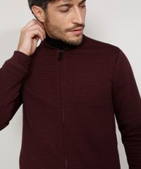 Jaqueta-Bomber-Masculina-Slim-Texturizada-com-Bolsos-Vinho-9347561-Vinho_4
