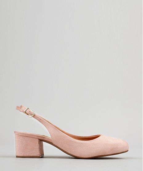 Scarpin-Feminino-Bico-Redondo-Vizzano-em-Suede-Salto-Baixo-Rose-9191112-Rose_1