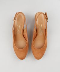 Scarpin-Feminino-Bico-Redondo-Vizzano-em-Suede-Salto-Baixo-Caramelo-9191120-Caramelo_4