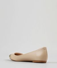 Sapatilha-Feminina-Moleca-com-Detalhe-Metalizado-e-Bico-Redondo-Bege-9186415-Bege_3
