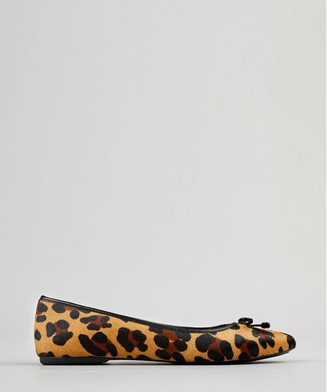 Sapatilha-Feminina-em-Couro-Estampada-Animal-Print-com-Laco-Bico-Fino-Caramelo-9191831-Caramelo_1