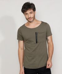 Camiseta-Masculina-Slim-Manga-Curta-com-Bolso-e-Ziper-Gola-Canoa-Verde-Militar-9968295-Verde_Militar_1