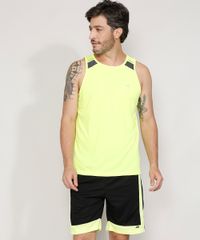 Regata-Masculina-Esportiva-Ace-com-Recorte-e-Vivo-Refletivo-Gola-Careca-Amarela-Neon-9982386-Amarelo_Neon_3