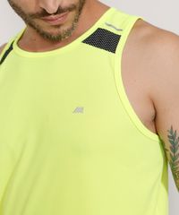 Regata-Masculina-Esportiva-Ace-com-Recorte-e-Vivo-Refletivo-Gola-Careca-Amarela-Neon-9982386-Amarelo_Neon_4