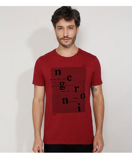 Camiseta-Masculina-Slim-Manga-Curta--Negroni--Flocada-Gola-Careca-Vinho-9984416-Vinho_1