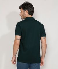 Polo-de-Piquet-Masculina-Tradicional-com-Bolso-Manga-Curta-Verde-Escuro-9965291-Verde_Escuro_2