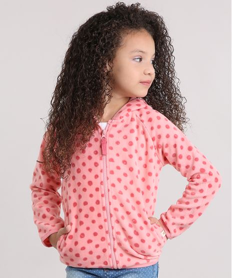 Blusao-Infantil-com-Capuz-Estampado-de-Poa-em-Fleece-Rosa-8833502-Rosa_1
