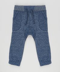 Calca-Infantil-Jogger-em-Moletom-com-Bolso-Elastico-na-Barra-Azul-Marinho-8609249-Azul_Marinho_1