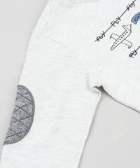 Camiseta-Infantil--Fly--com-Avioes-Manga-Longa-com-Reforco-Gola-Redonda-Cinza-Mescla-Claro-9133806-Cinza_Mescla_Claro_4
