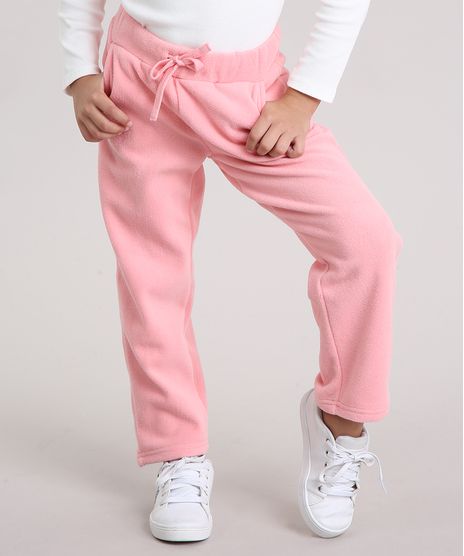 Calca-Infantil-Basica-em-Fleece-com-Bolsos-Rosa-8833521-Rosa_1