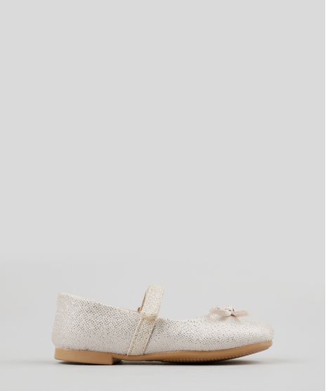 Sapatilha-Infantil-com-Lurex-e-Laco-Bege-9161003-Bege_1