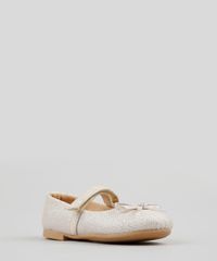 Sapatilha-Infantil-com-Lurex-e-Laco-Bege-9161003-Bege_2