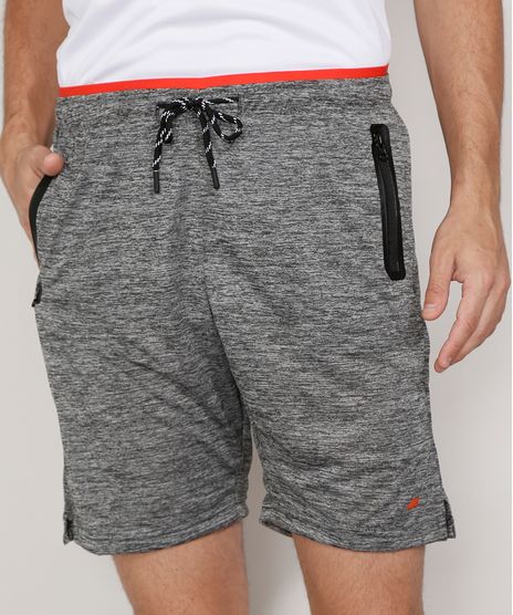 Bermuda-Masculina-Esportiva-Ace-com-Bolsos-de-Ziper-e-Elastico-Aparente-Cinza-Mescla-Escuro-9982551-Cinza_Mescla_Escuro_1