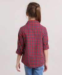 Camisa-Infantil-Xadrez-com-Bolsos-Manga-Longa-Vermelha-8912640-Vermelho_2