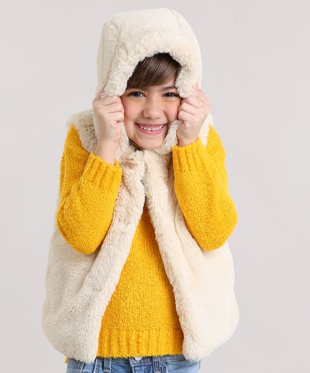 Colete-Infantil-de-Pelo-com-Capuz-Bege-Claro-8906014-Bege_Claro_1 Colete-Infantil-de-Pelo-com-Capuz-Bege-Claro-8906014-Bege_Claro_1