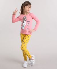 Blusa-Infantil-Gatinho-Manga-Longa-Decote-Redondo-em-Algodao---Sustentavel-Rosa-Medio-9137409-Rosa_Medio_3