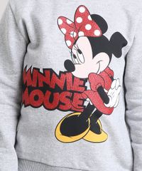 Blusao-Infantil-Minnie-com-Glitter-em-Moletom-Manga-Longa-Decote-Redondo-Cinza-Mescla-9156224-Cinza_Mescla_4