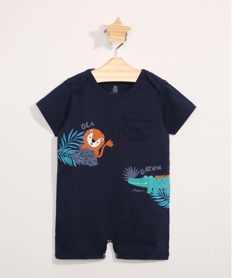Macaquinho-Infantil-Manga-Curta-Leao-e-Jacare-Azul-Marinho-9970487-Azul_Marinho_1