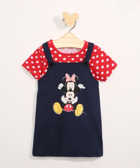 Conjunto-Infantil-Camiseta-Manga-Curta-Estampada-de-Poa---Salopete-Minnie-e-Mickey-Azul-Marinho-9967580-Azul_Marinho_1