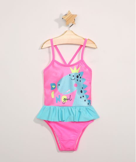 Maio-Infantil-Dinossauro-com-Saia-e-Protecao-UV50--Rosa-9980985-Rosa_1