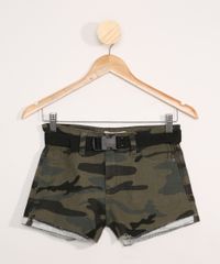Short-de-Sarja-Juvenil-Camuflado-com-Cinto-Verde-Militar-9979279-Verde_Militar_1