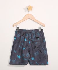 Bermuda-Surf-Infantil-Estampada-Games-com-Cordao-Chumbo-9979502-Chumbo_2