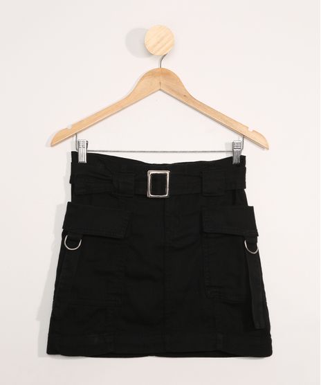Saia-de-Sarja-Juvenil-Cargo-com-Cinto-Preta-9980944-Preto_1