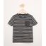 Camiseta-Infantil-Manga-Curta-Listrado-com-Bolso-Cinza-Mescla-Escuro-9980355-Cinza_Mescla_Escuro_1