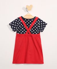 Conjunto-Infantil-Camiseta-Manga-Curta-Estampada-de-Poa---Salopete-Minnie-e-Mickey-Vermelho-9967580-Vermelho_4