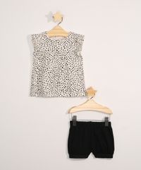 Conjunto-Infantil-Blusa-Manga-Curta-Estampado-de-Poa---Short-Balone-Preto-9970484-Preto_1