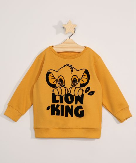 Blusa-de-Moletom-Infantil-Simba-Mostarda-9976937-Mostarda_1