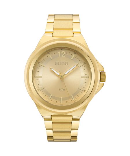 Relógio Euro Feminino Metal Trendy EU2039JC/4Y - Dourado Menor preço em Relógio Euro Feminino Metal Trendy EU2039JC/4Y - Dourado