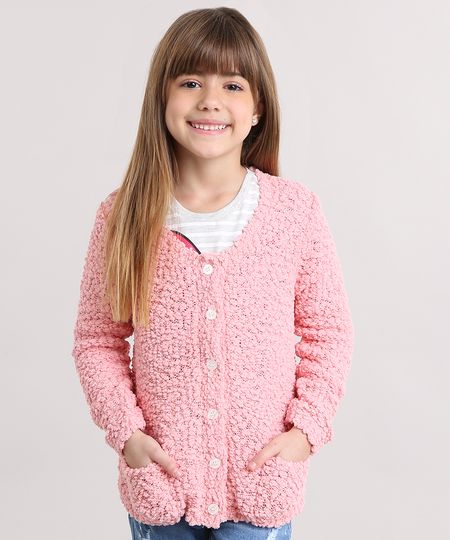 Cardigan-Infantil-em-Trico-Texturizado-Decote-Redondo-Rosa-8862485-Rosa_1 Cardigan-Infantil-em-Trico-Texturizado-Decote-Redondo-Rosa-8862485-Rosa_1