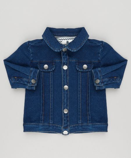 Jaqueta-Jeans-Infantil-em-Moletom-de-Algodao---Sustentavel-Azul-Escuro-8959120-Azul_Escuro_1
