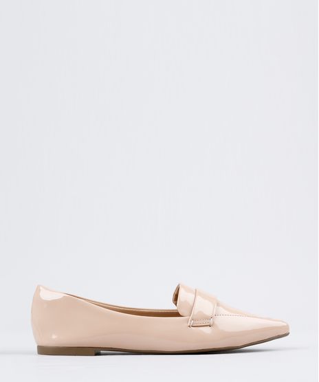 Mocassim-Feminino-Bico-Fico-Via-Uno-em-Verniz-Bege-9185885-Bege_1