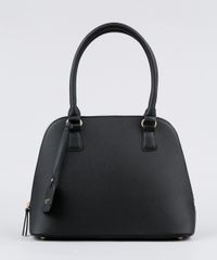 Bolsa-Feminina-Shoulder-Texturizada-Preta-8202744-Preto_1
