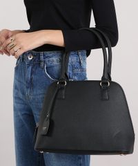 Bolsa-Feminina-Shoulder-Texturizada-Preta-8202744-Preto_2