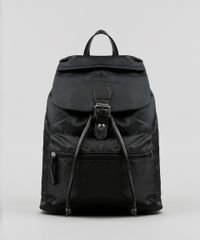 Mochila-Feminina-Acetinada-com-Fivela-Preta-8884397-Preto_1