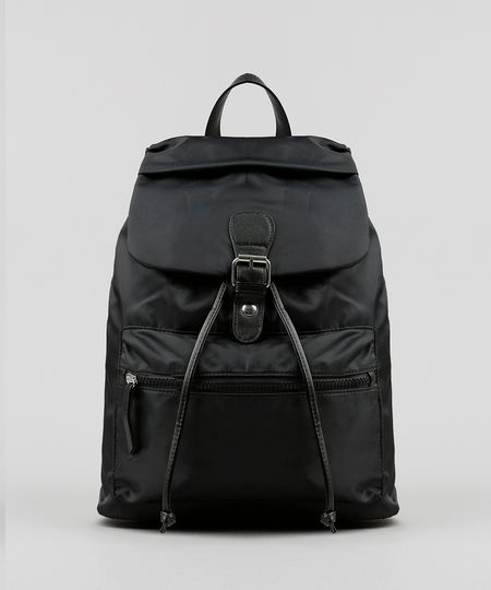 Mochila-Feminina-Acetinada-com-Fivela-Preta-8884397-Preto_1 Mochila-Feminina-Acetinada-com-Fivela-Preta-8884397-Preto_1