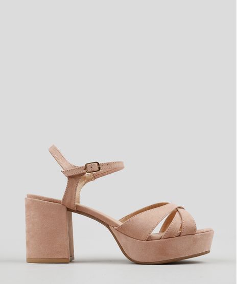 Sandalia-Feminina-Meia-Pata-em-Suede-Salto-Grosso-Rose-9139842-Rose_1