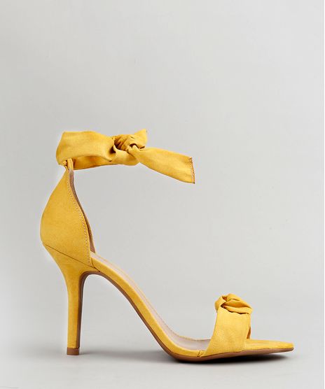 Sandalia-Feminina-Salto-Alto-em-Suede-com-Lacos-Mostarda-9155036-Mostarda_1