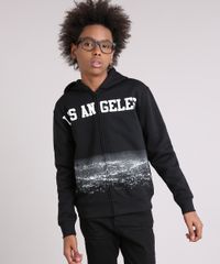 Blusao-Infantil-em-Moletom--Los-Angeles--com-Capuz--Preto-8470822-Preto_1