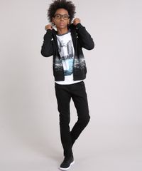 Blusao-Infantil-em-Moletom--Los-Angeles--com-Capuz--Preto-8470822-Preto_3